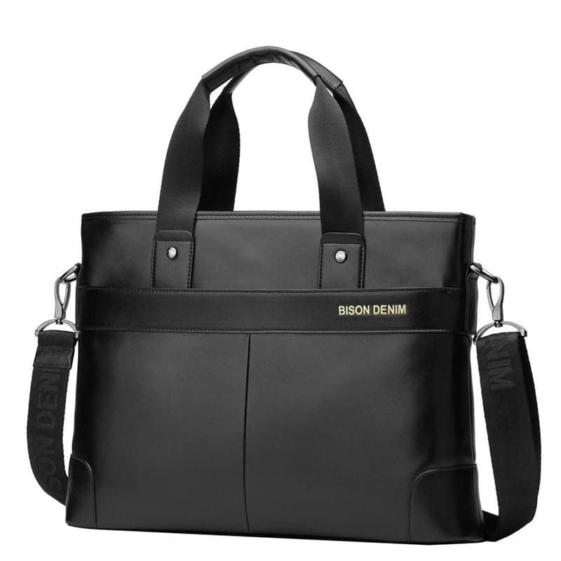 Bolsa Carteiro Bison Denim Max em Couro Legítimo