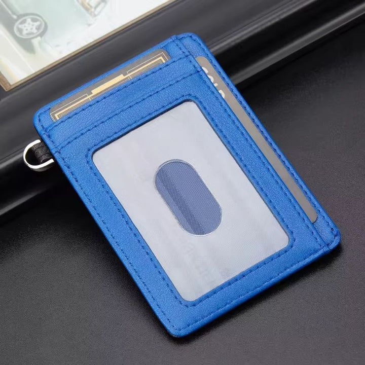 Carteira-Feminina-Slim-Black-Blue-Visao-Frontal-2