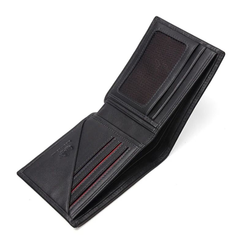 Carteira Masculina Bison Denim Aberta em Couro Legítimo