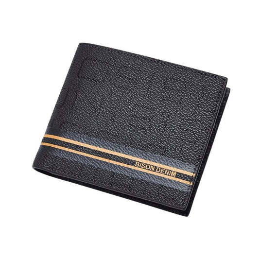 Carteira Bison Denim Frivolous Bifold em Couro Legítimo