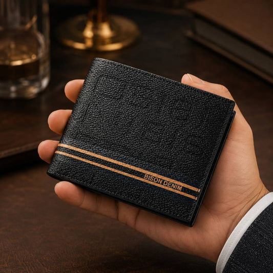 Carteira Bison Denim Frivolous Bifold em Couro
