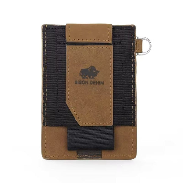 Carteira Masculina Slim Retrô Marrom