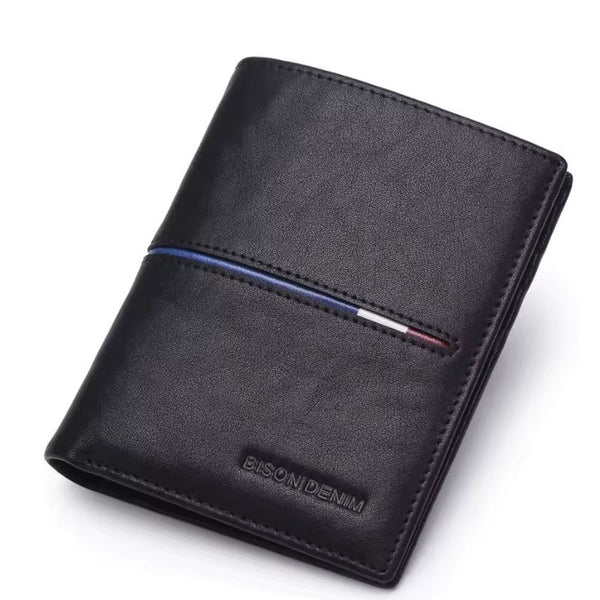 Carteira Masculina-de-Couro-Modelo-Vertical-Line-Visao-frontal