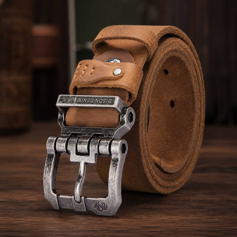 Cinto Masculino Bison Denim Prata