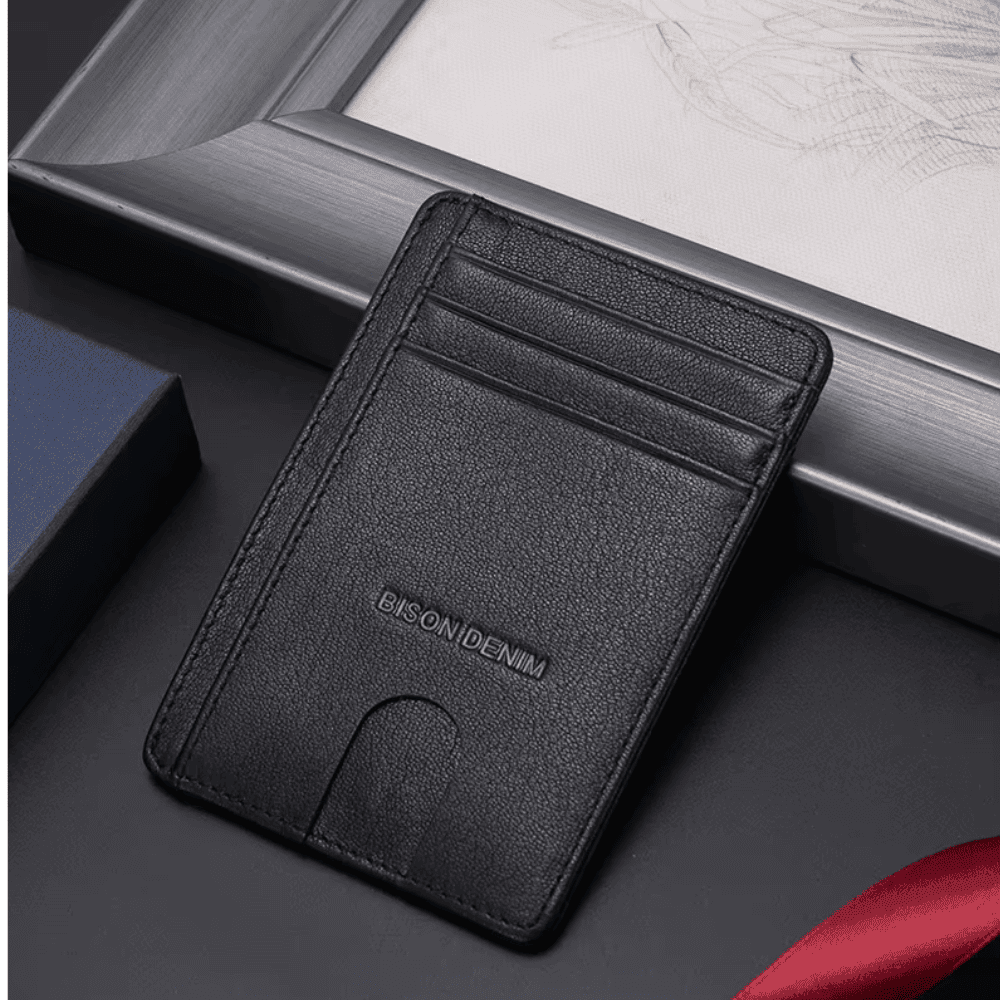 Carteira Bison Denim Sherlock em Couro Legítimo com RFID