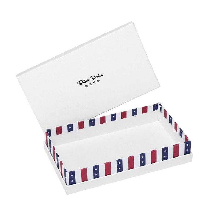 Embalagem para presente Bison Denim do kit carteira e cinto masculino