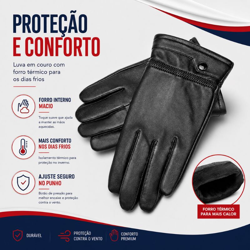 Luva Bison Denim Preta