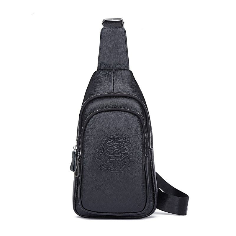 Pochete Bison Denim Transversal Dragon em Couro Legítimo
