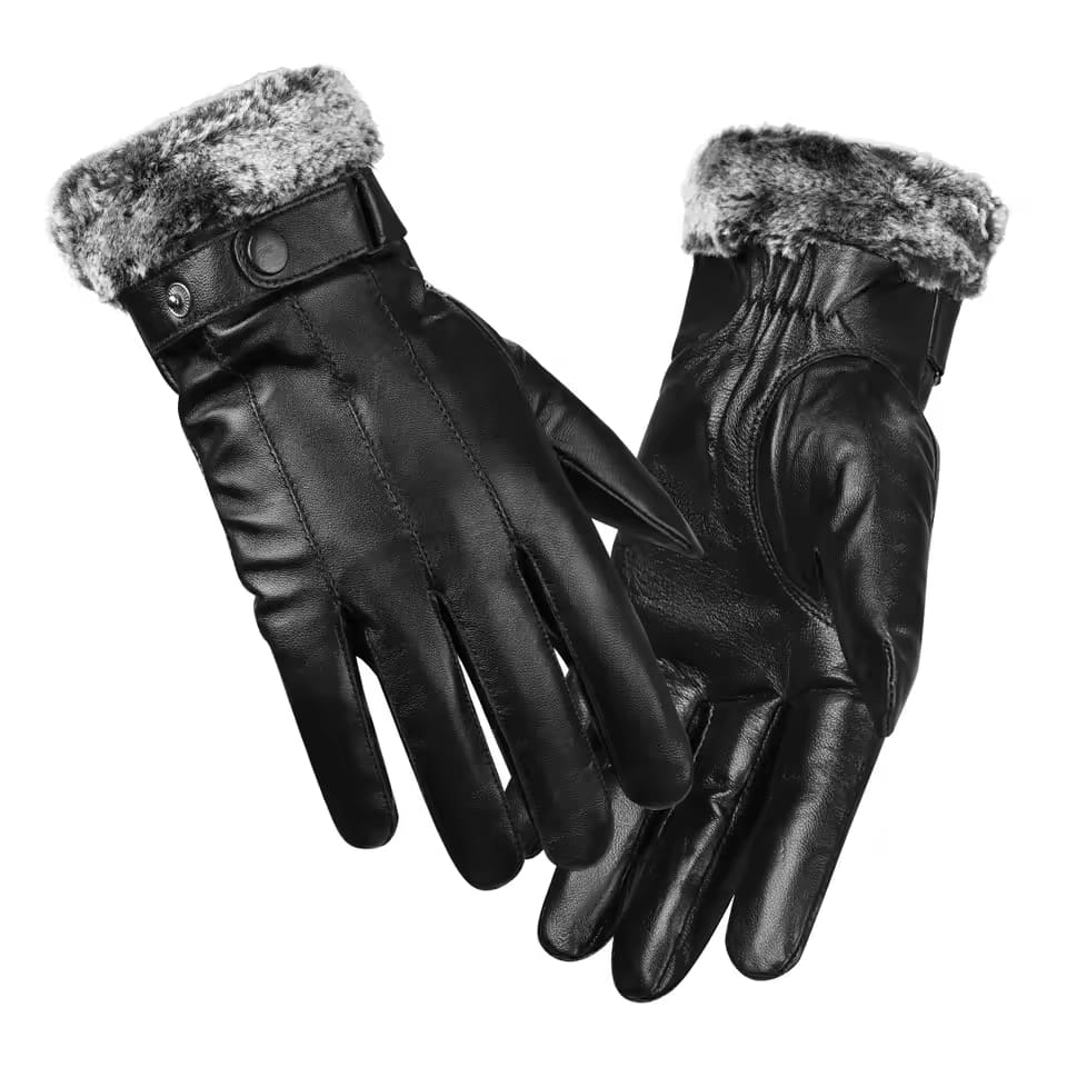 Luva Bison Denim para Inverno Couro Legítimo Original Monaco