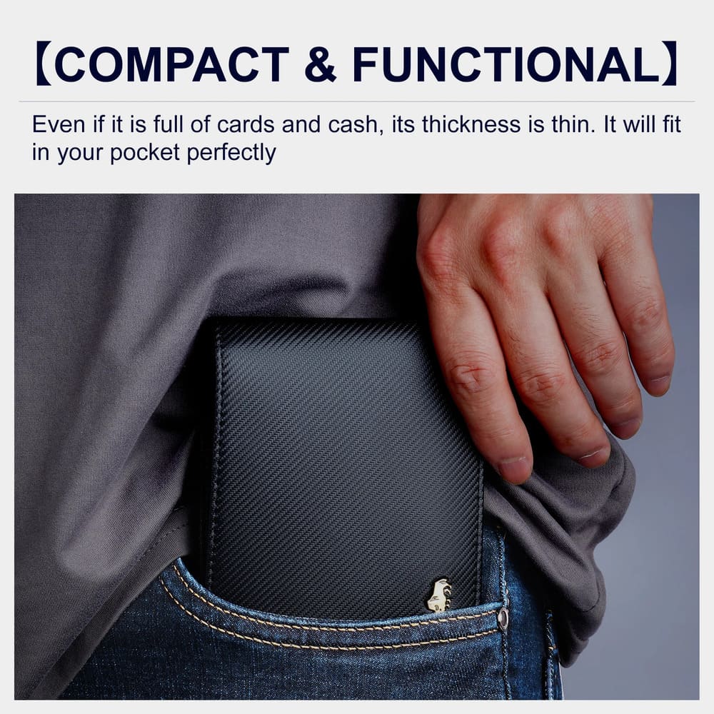 Carteira Bison Denim Bifold Couro Legítimo Original Carbon