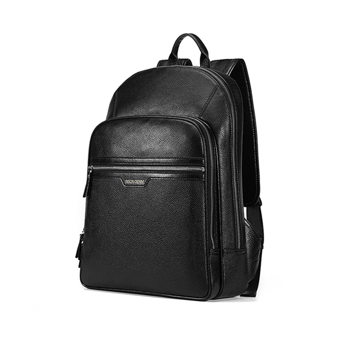 Mochila Executiva Masculina Couro Bison Denim Modelo Lancaster